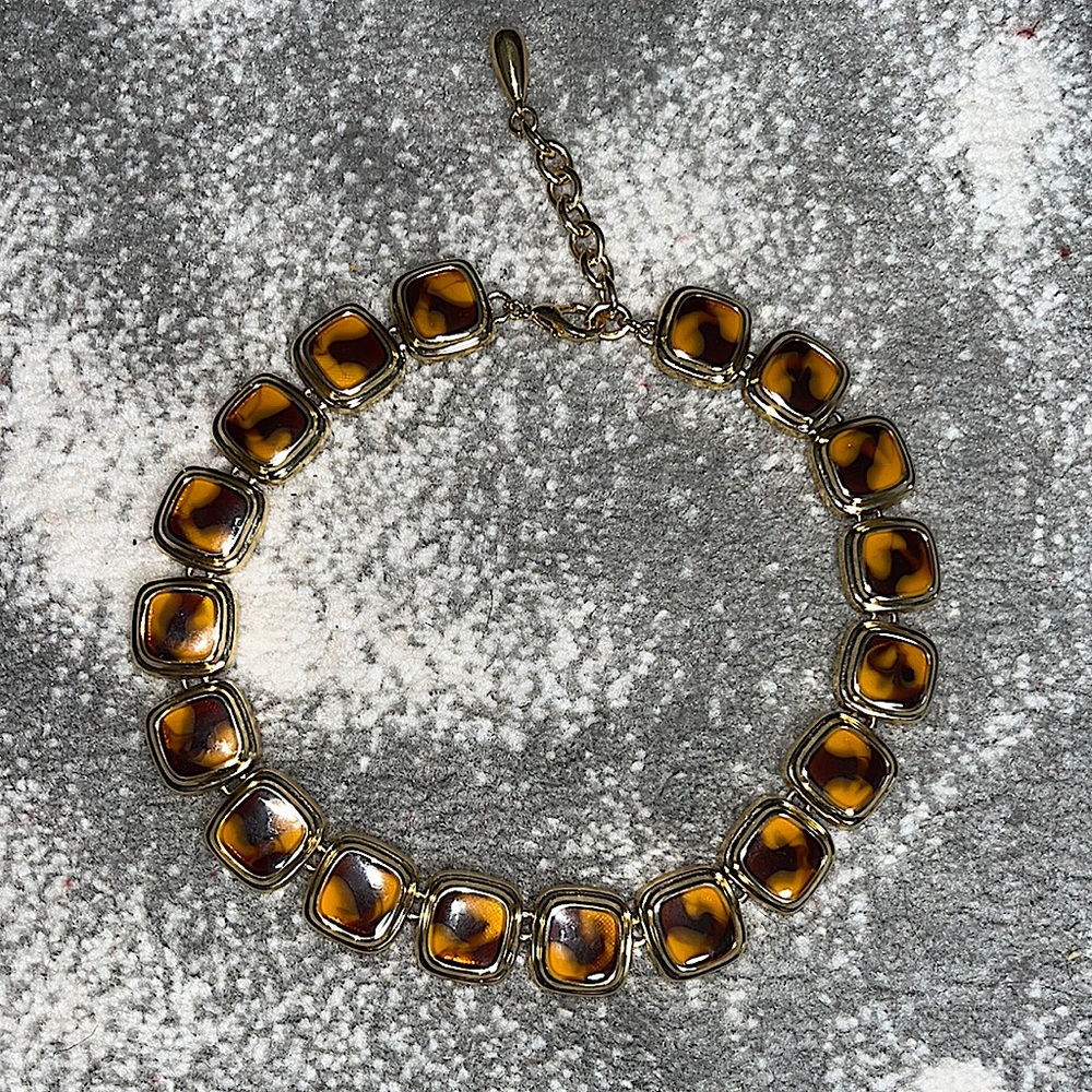 Beautiful gold plated necklace and bracelet